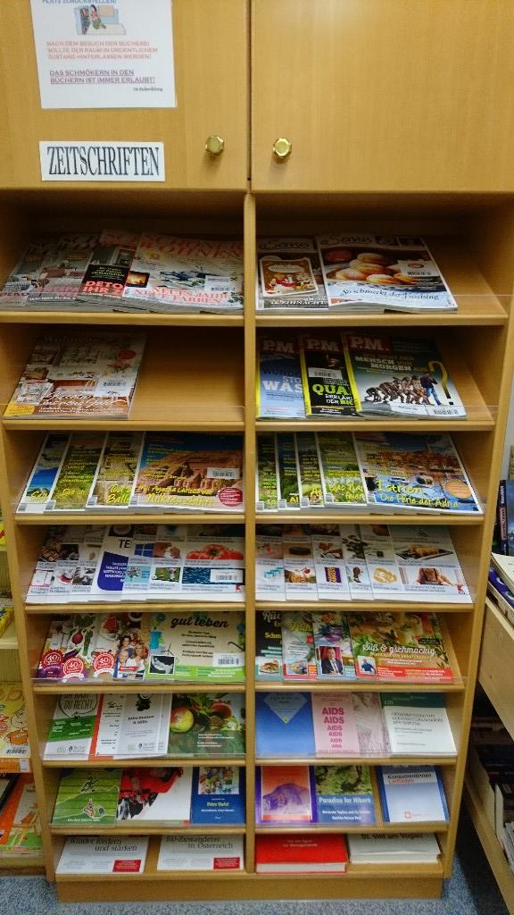 Innenansicht - Öffentliche Bücherei und Zentrale Schulbibliothek St. Anna am Aigen