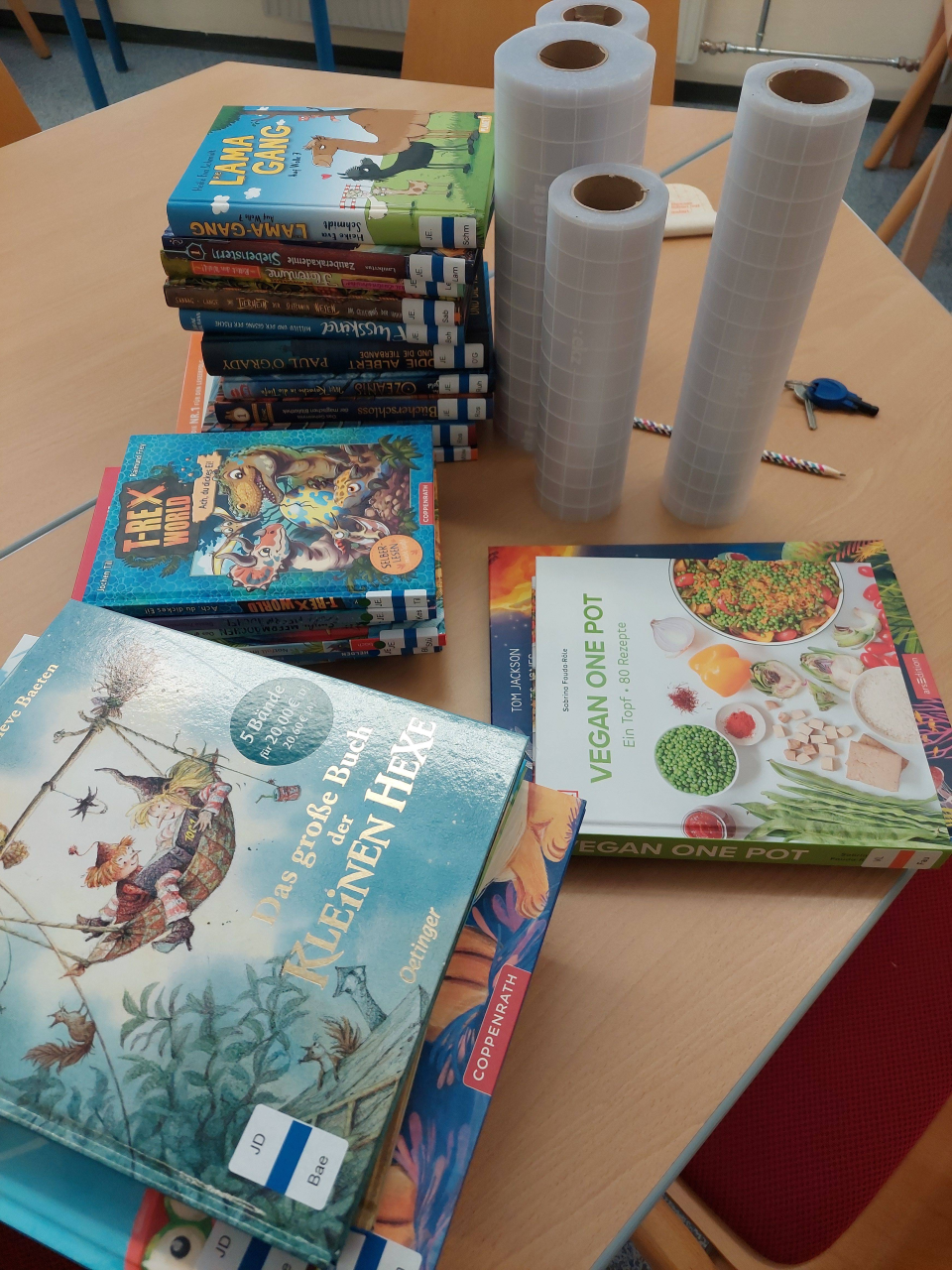 Bücher folieren